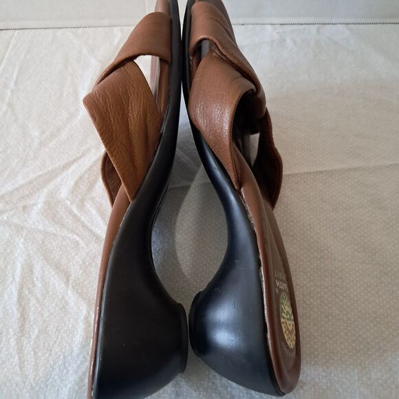 Earth Spirit Gelron 2000 Wedge Sandals Brown Leather Shoes Women size 9.5 - Picture 12 of 16